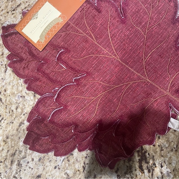 WELLESLEY MANOR Home Collection HARVEST ~ Placemats ~ 3 Sets of 2 Total of 6 pcs - Picture 4 of 5